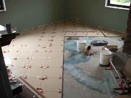 Obývačka - dlažba - Frýdek Místek